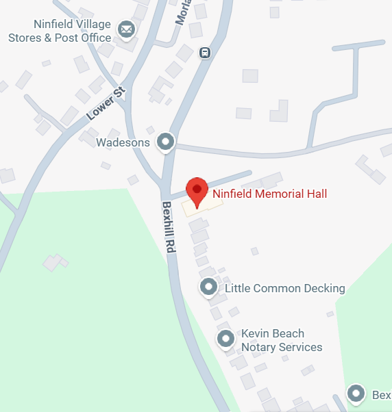 Ninfield Memorial Hall Map Screenshot